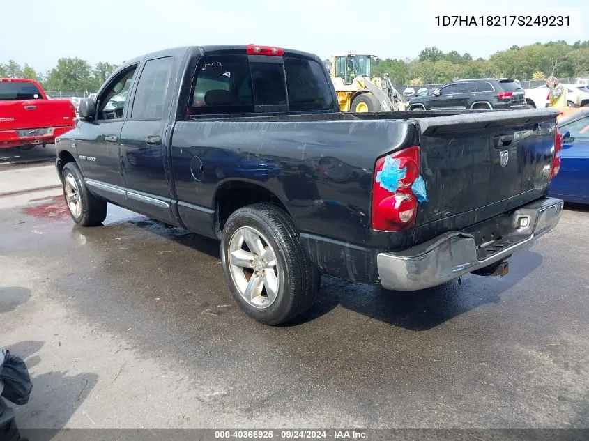 2007 Dodge Ram 1500 Laramie VIN: 1D7HA18217S249231 Lot: 40366925