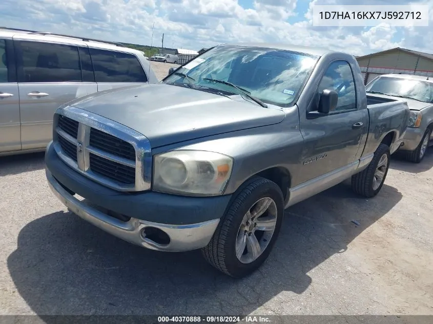 2007 Dodge Ram 1500 St VIN: 1D7HA16KX7J592712 Lot: 40370888