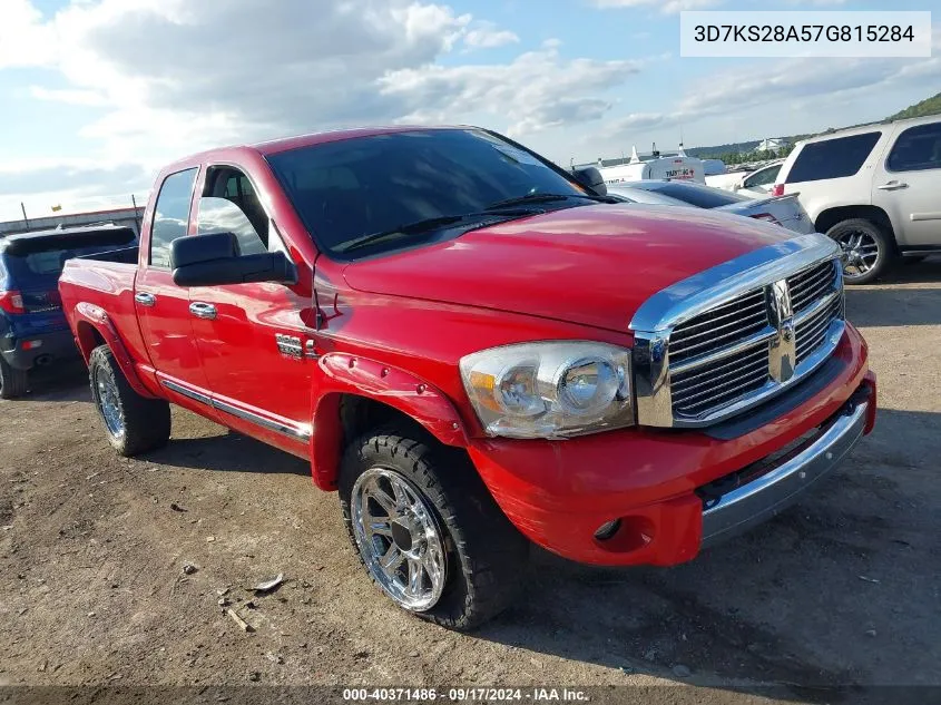 2007 Dodge Ram 2500 Laramie VIN: 3D7KS28A57G815284 Lot: 40371486