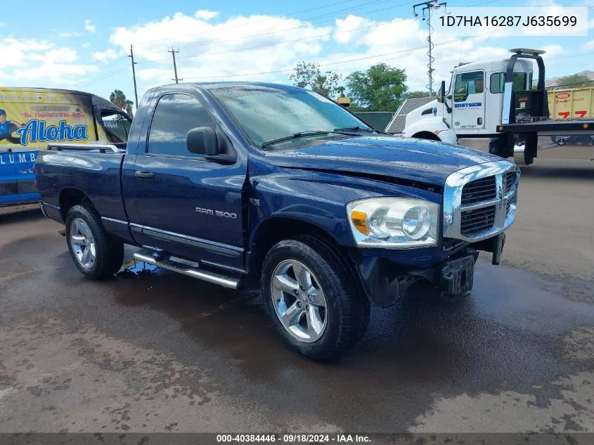 2007 Dodge Ram 1500 Slt/Sport VIN: 1D7HA16287J635699 Lot: 40384446