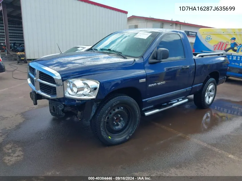 1D7HA16287J635699 2007 Dodge Ram 1500 Slt/Sport