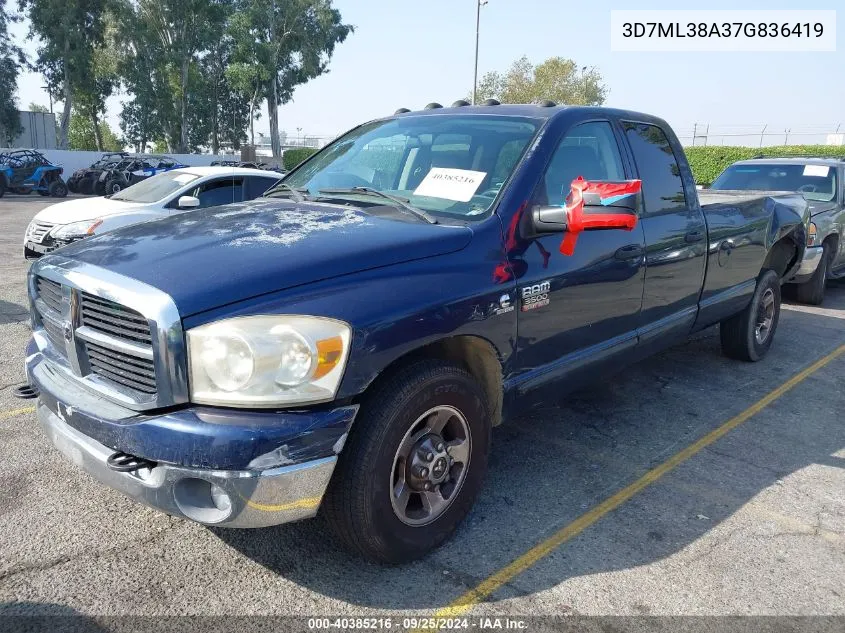 2007 Dodge Ram 3500 Slt/Sport VIN: 3D7ML38A37G836419 Lot: 40385216