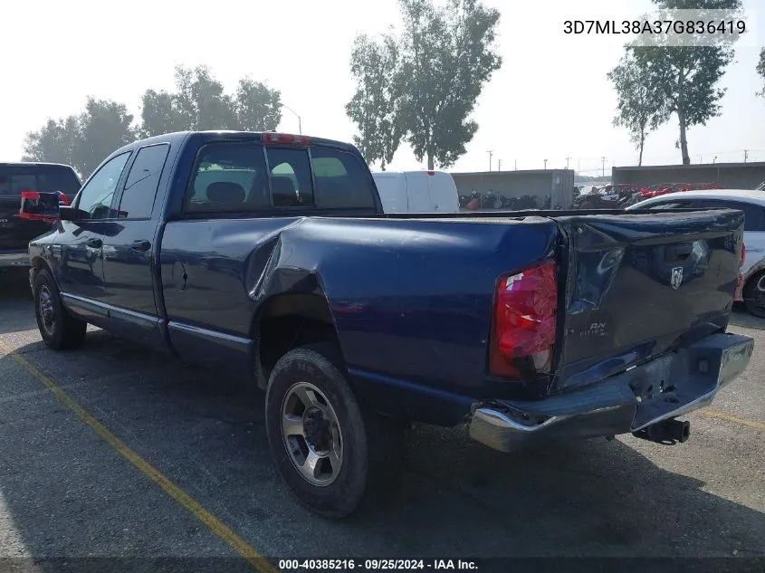 2007 Dodge Ram 3500 Slt/Sport VIN: 3D7ML38A37G836419 Lot: 40385216