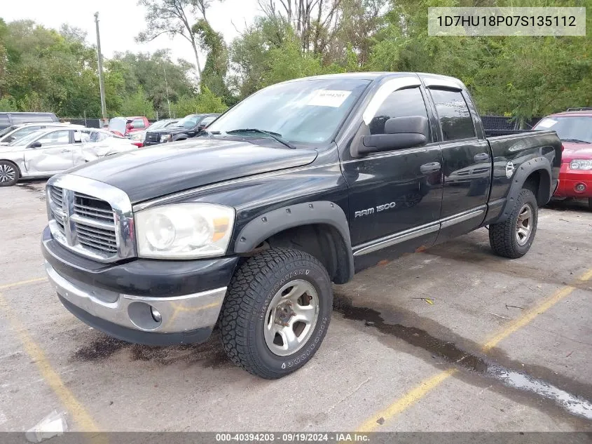 2007 Dodge Ram 1500 Slt/Trx4 Off Road/Sport VIN: 1D7HU18P07S135112 Lot: 40394203