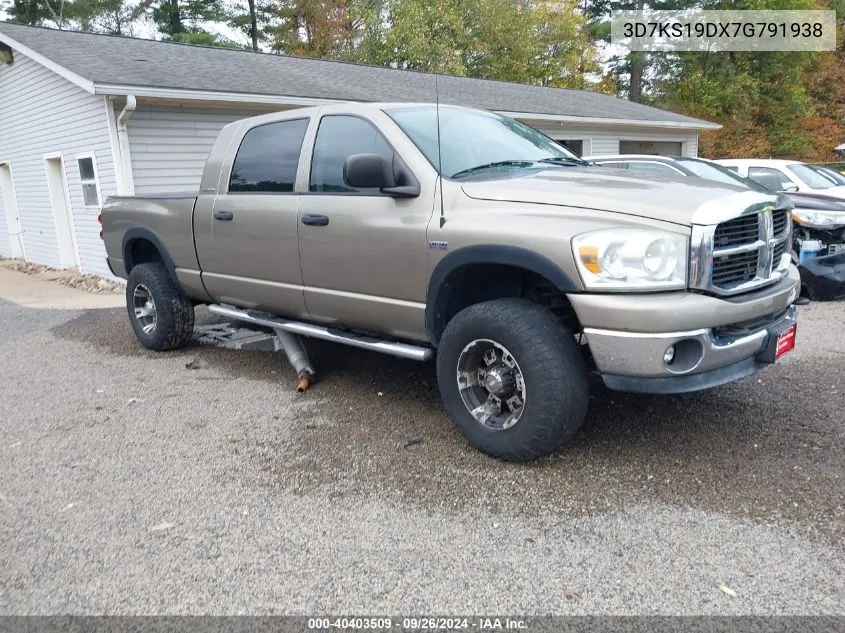 2007 Dodge Ram 1500 Slt VIN: 3D7KS19DX7G791938 Lot: 40403509