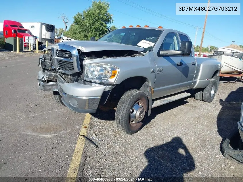 2007 Dodge Ram 3500 St/Slt VIN: 3D7MX48C27G703212 Lot: 40406966