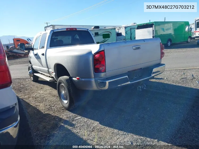 2007 Dodge Ram 3500 St/Slt VIN: 3D7MX48C27G703212 Lot: 40406966