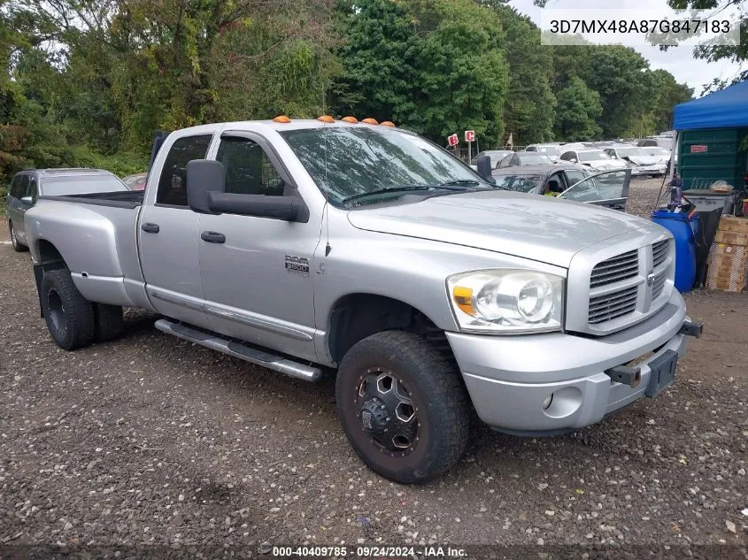 2007 Dodge Ram 3500 Slt/Sport VIN: 3D7MX48A87G847183 Lot: 40409785