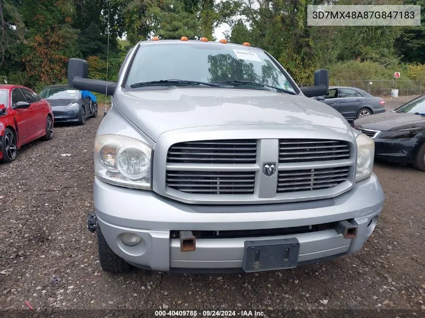 3D7MX48A87G847183 2007 Dodge Ram 3500 Slt/Sport