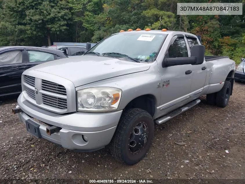 2007 Dodge Ram 3500 Slt/Sport VIN: 3D7MX48A87G847183 Lot: 40409785