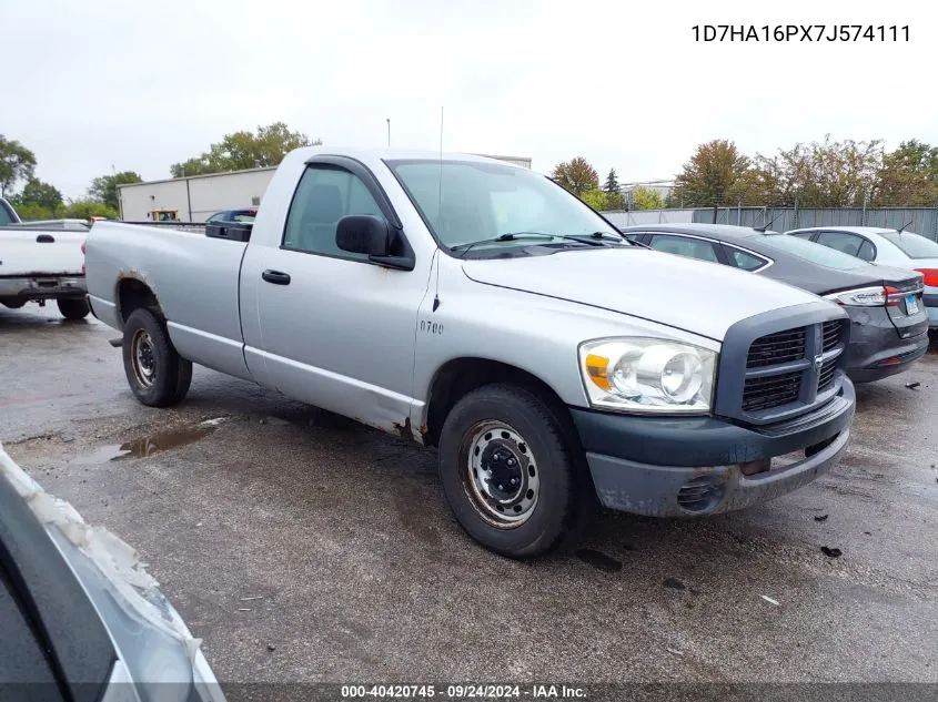 2007 Dodge Ram 1500 St VIN: 1D7HA16PX7J574111 Lot: 40420745