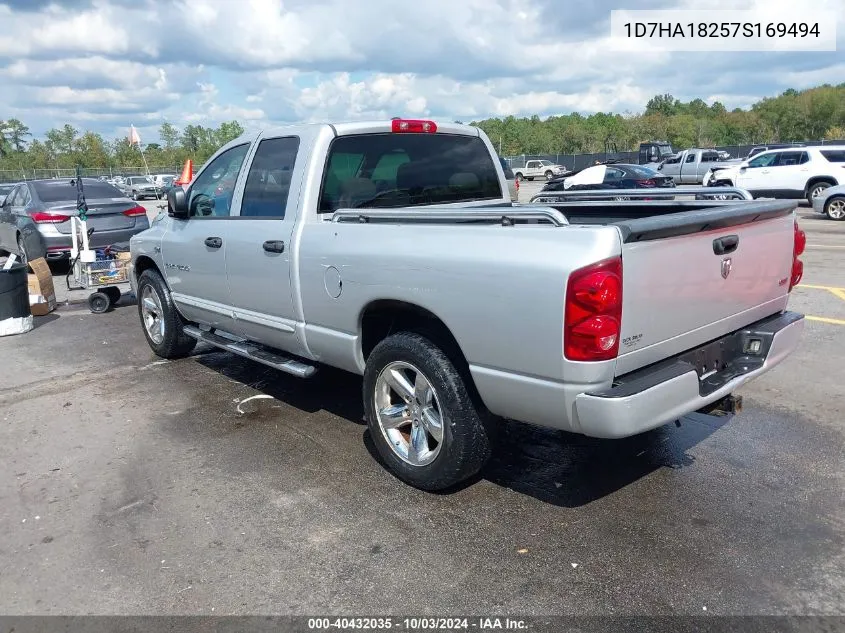 2007 Dodge Ram 1500 Slt VIN: 1D7HA18257S169494 Lot: 40432035