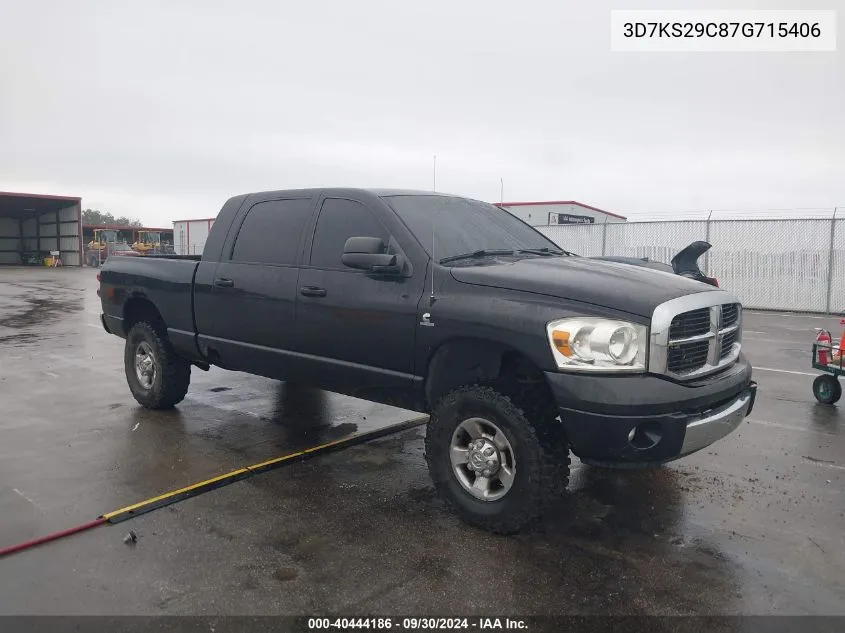 2007 Dodge Ram 2500 VIN: 3D7KS29C87G715406 Lot: 40444186