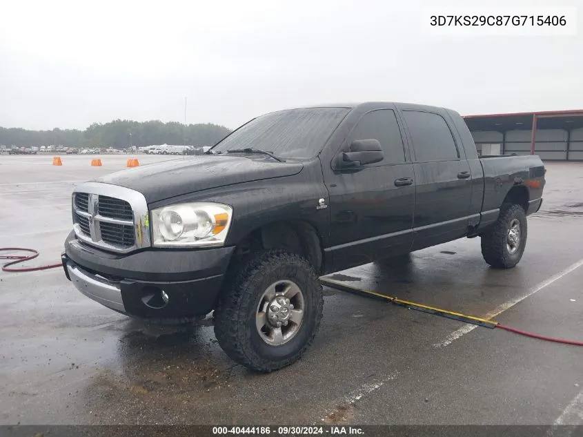 2007 Dodge Ram 2500 VIN: 3D7KS29C87G715406 Lot: 40444186