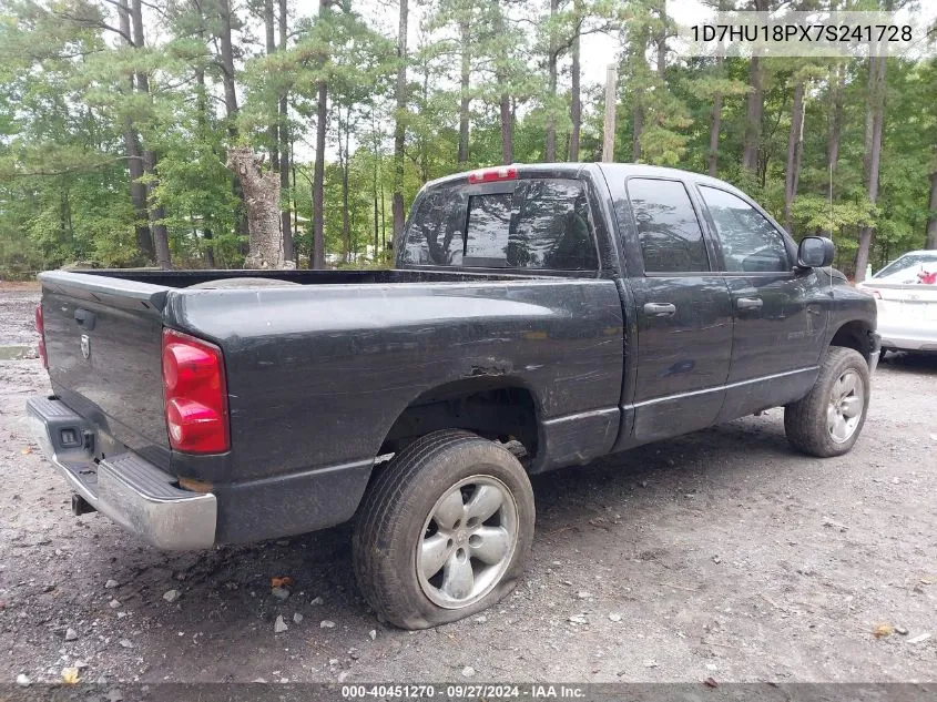 2007 Dodge Ram 1500 Slt/Trx4 Off Road/Sport VIN: 1D7HU18PX7S241728 Lot: 40451270