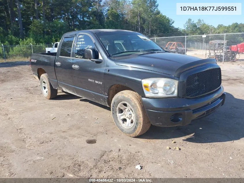 2007 Dodge Ram 1500 St VIN: 1D7HA18K77J599551 Lot: 40456422