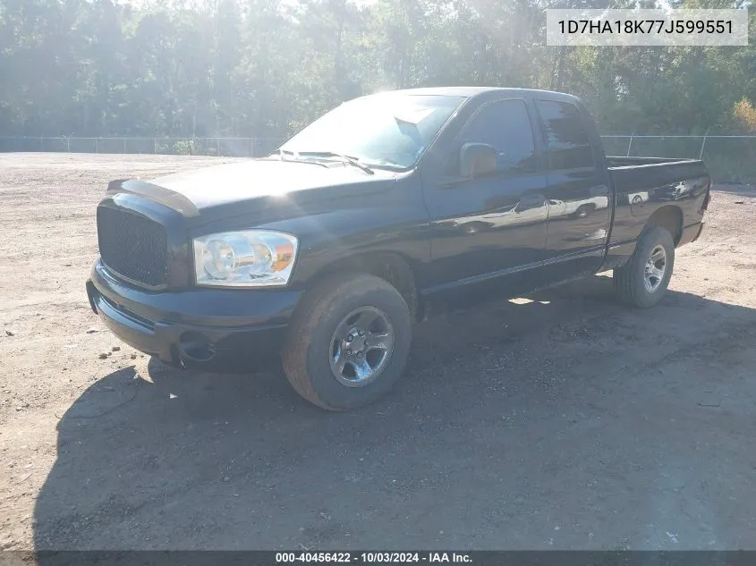 2007 Dodge Ram 1500 St VIN: 1D7HA18K77J599551 Lot: 40456422