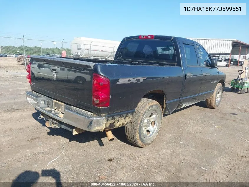 2007 Dodge Ram 1500 St VIN: 1D7HA18K77J599551 Lot: 40456422