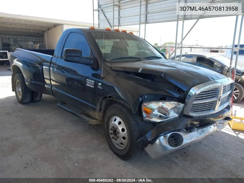 2007 Dodge Ram 3500 Slt VIN: 3D7ML46A57G813958 Lot: 40458282