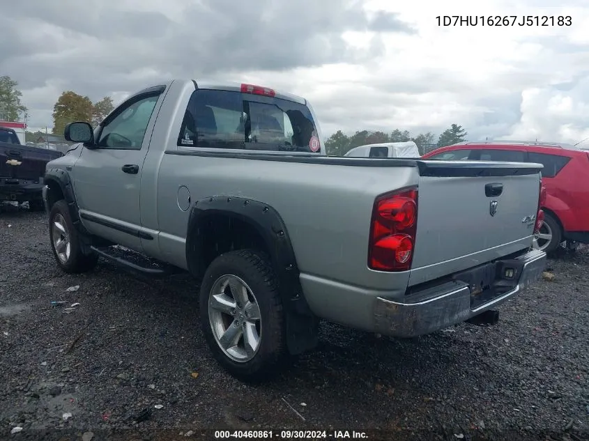 1D7HU16267J512183 2007 Dodge Ram 1500 Slt/Trx4 Off Road/Sport