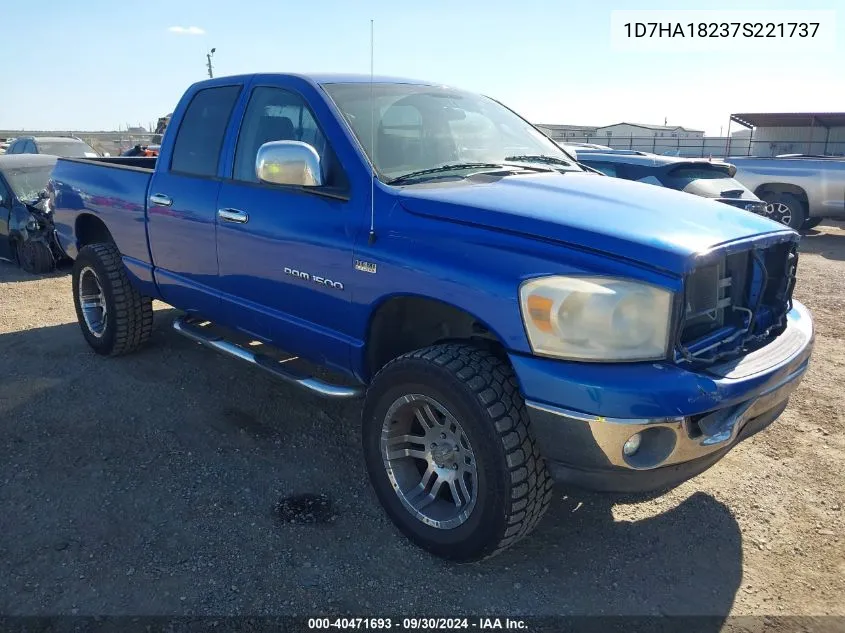 2007 Dodge Ram 1500 Slt VIN: 1D7HA18237S221737 Lot: 40471693