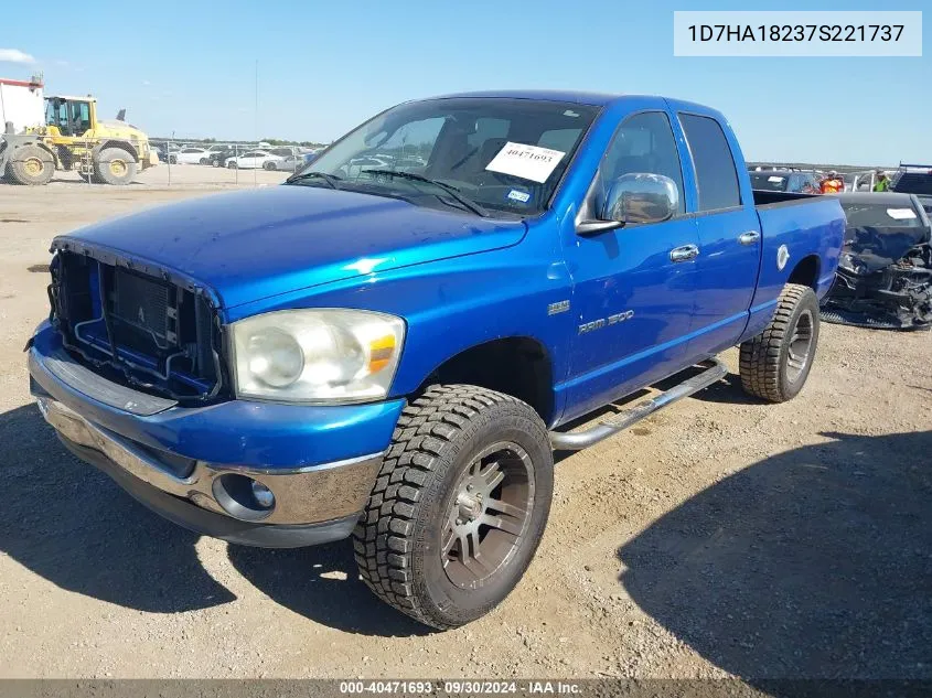 2007 Dodge Ram 1500 Slt VIN: 1D7HA18237S221737 Lot: 40471693