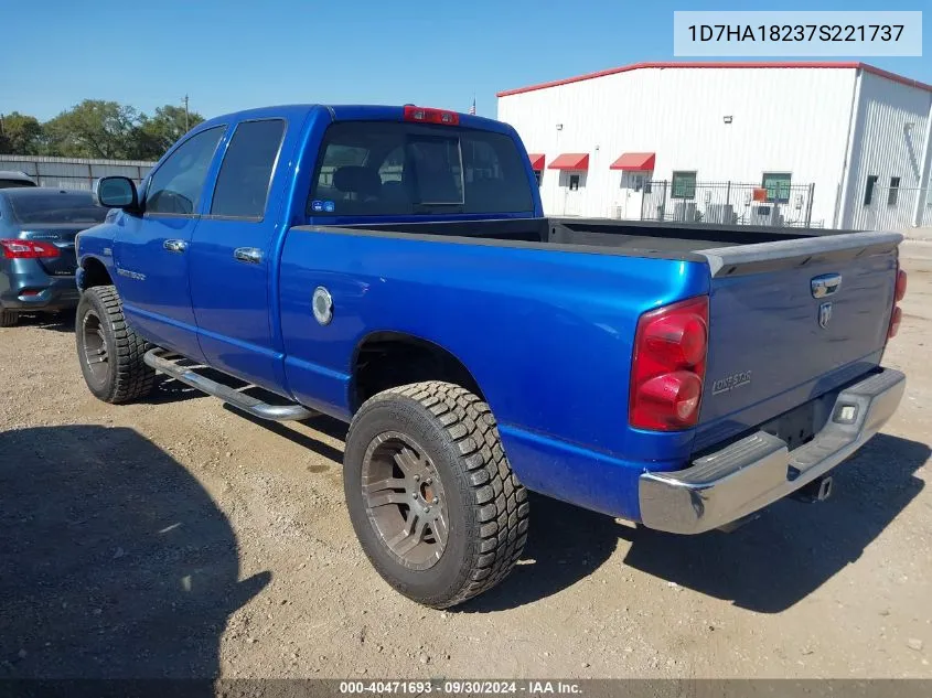 2007 Dodge Ram 1500 Slt VIN: 1D7HA18237S221737 Lot: 40471693