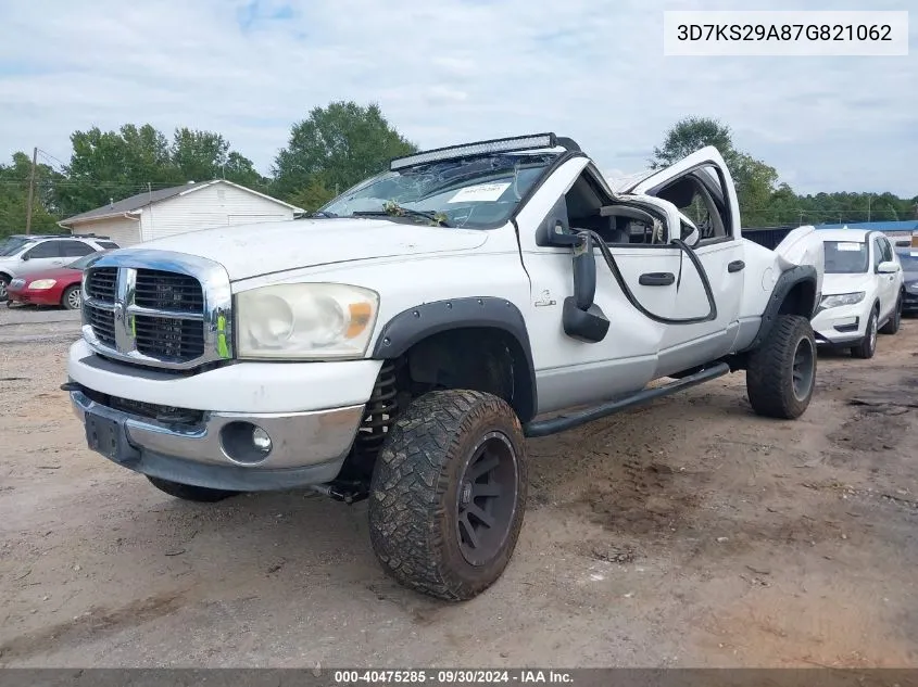 2007 Dodge Ram 2500 Slt VIN: 3D7KS29A87G821062 Lot: 40475285