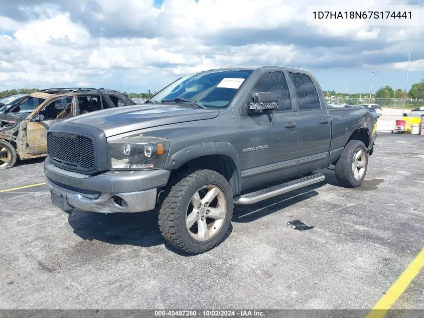 2007 Dodge Ram 1500 Slt VIN: 1D7HA18N67S174441 Lot: 40497280