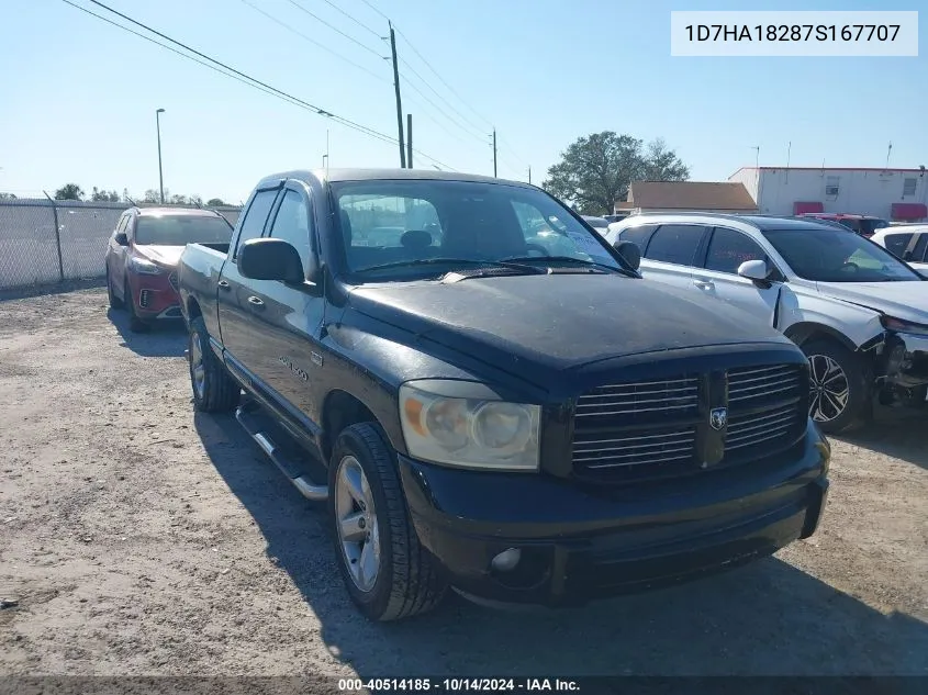 2007 Dodge Ram 1500 Slt VIN: 1D7HA18287S167707 Lot: 40514185