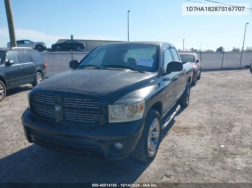 2007 Dodge Ram 1500 Slt VIN: 1D7HA18287S167707 Lot: 40514185