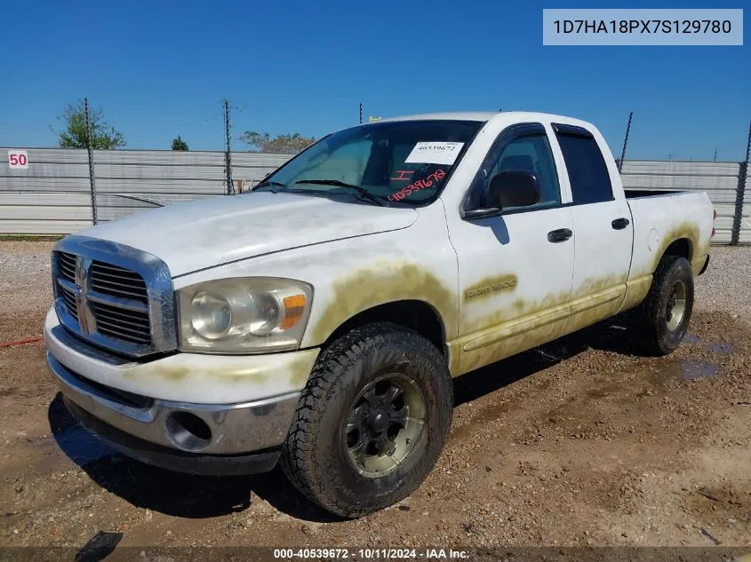 2007 Dodge Ram 1500 Slt VIN: 1D7HA18PX7S129780 Lot: 40539672