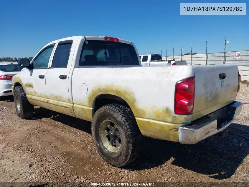 2007 Dodge Ram 1500 Slt VIN: 1D7HA18PX7S129780 Lot: 40539672