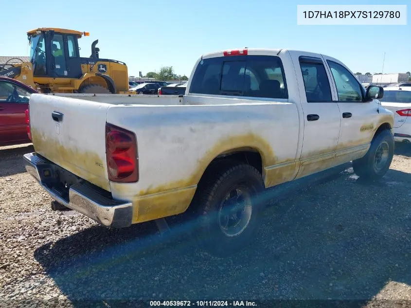 2007 Dodge Ram 1500 Slt VIN: 1D7HA18PX7S129780 Lot: 40539672