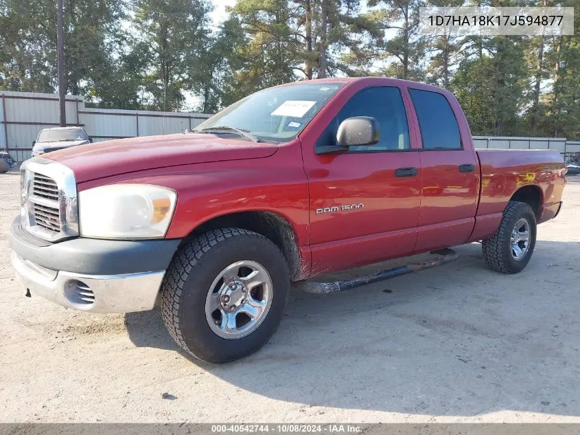 2007 Dodge Ram 1500 St VIN: 1D7HA18K17J594877 Lot: 40542744