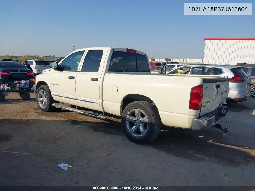 2007 Dodge Ram 1500 Slt VIN: 1D7HA18P37J613604 Lot: 40560986