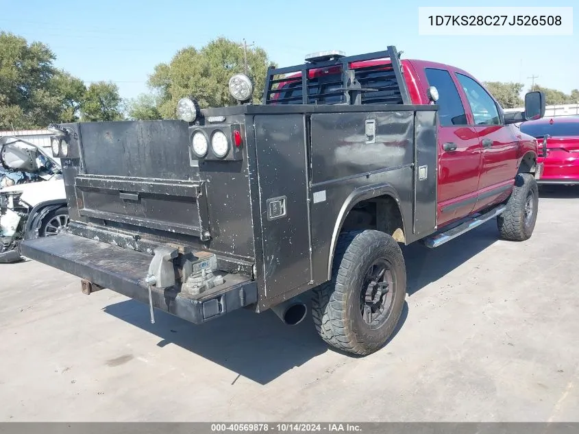 2007 Dodge Ram 2500 Slt/Trx4 Off Road/Sport/Power Wagon VIN: 1D7KS28C27J526508 Lot: 40569878