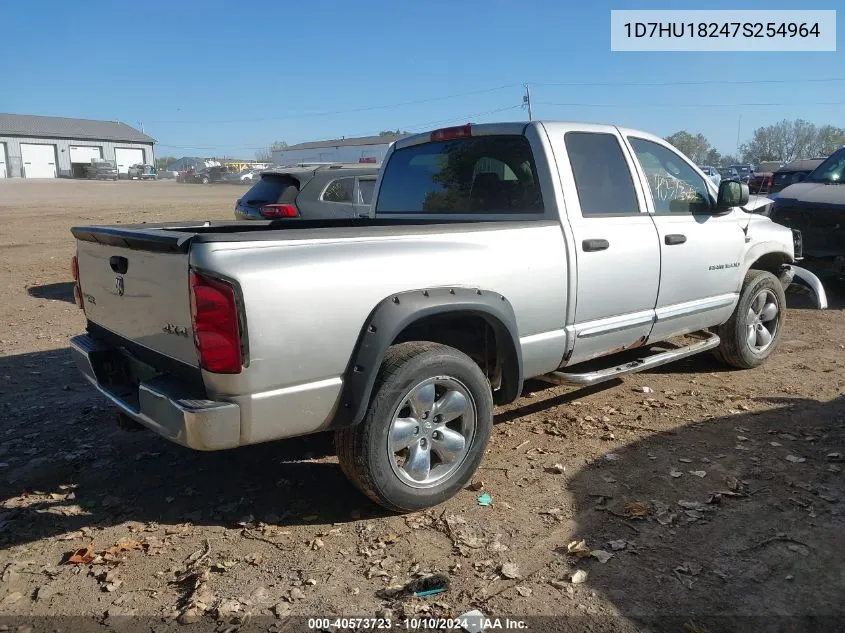 2007 Dodge Ram 1500 Slt/Trx4 Off Road/Sport VIN: 1D7HU18247S254964 Lot: 40573723