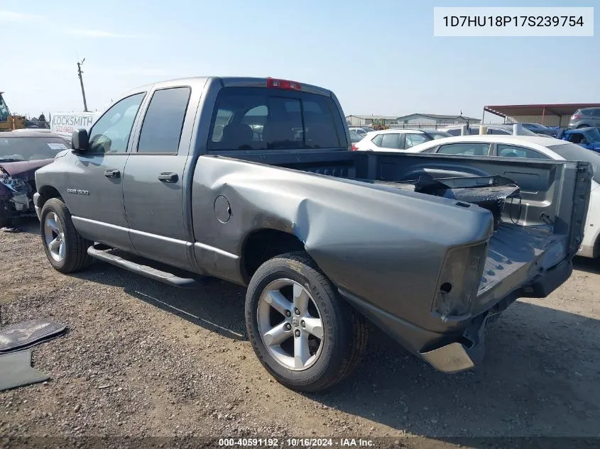 2007 Dodge Ram 1500 Slt/Trx4 Off Road/Sport VIN: 1D7HU18P17S239754 Lot: 40591192