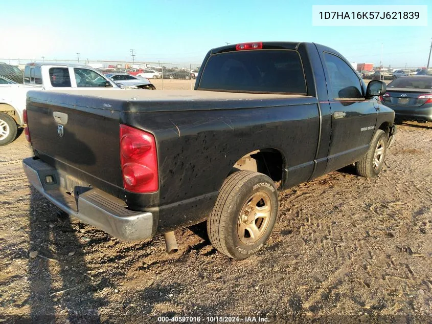 2007 Dodge Ram 1500 St VIN: 1D7HA16K57J621839 Lot: 40597016