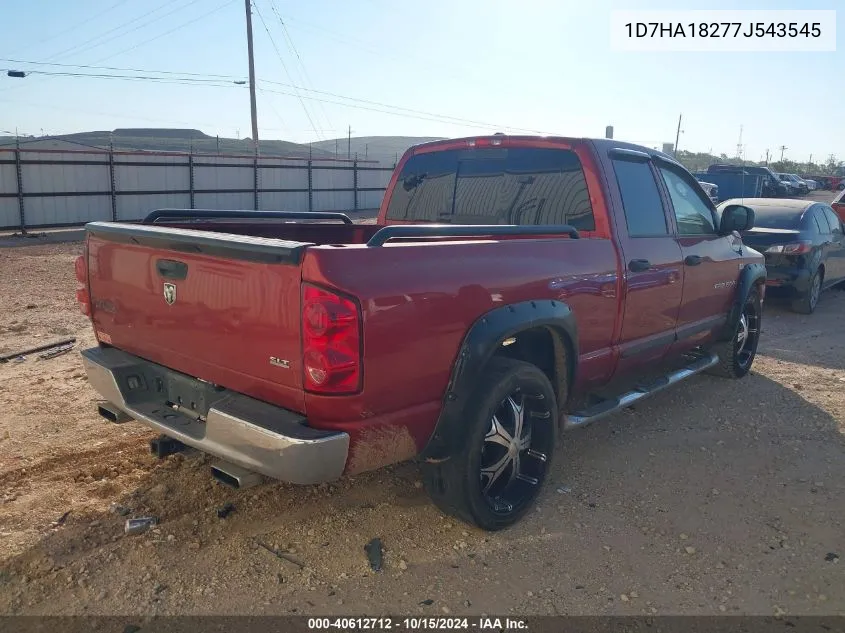 2007 Dodge Ram 1500 Slt VIN: 1D7HA18277J543545 Lot: 40612712