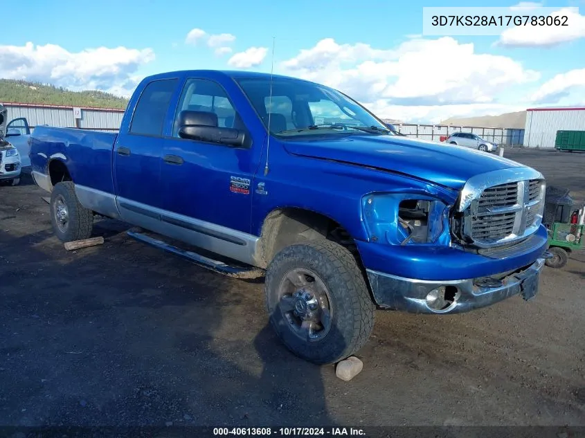 2007 Dodge Ram 2500 Slt/Sport VIN: 3D7KS28A17G783062 Lot: 40613608