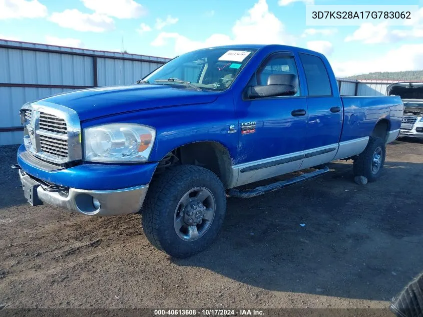 2007 Dodge Ram 2500 Slt/Sport VIN: 3D7KS28A17G783062 Lot: 40613608