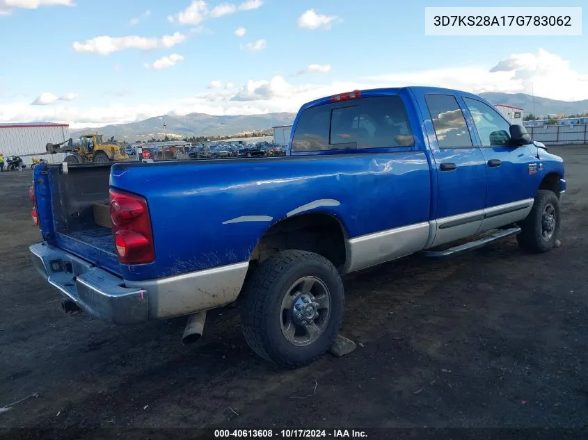 2007 Dodge Ram 2500 Slt/Sport VIN: 3D7KS28A17G783062 Lot: 40613608