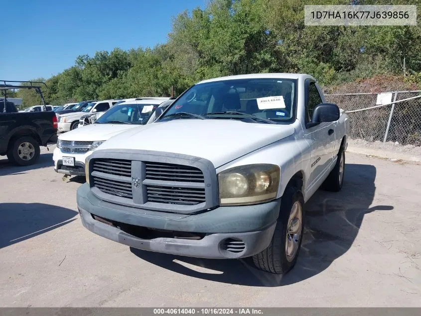 2007 Dodge Ram 1500 St VIN: 1D7HA16K77J639856 Lot: 40614040