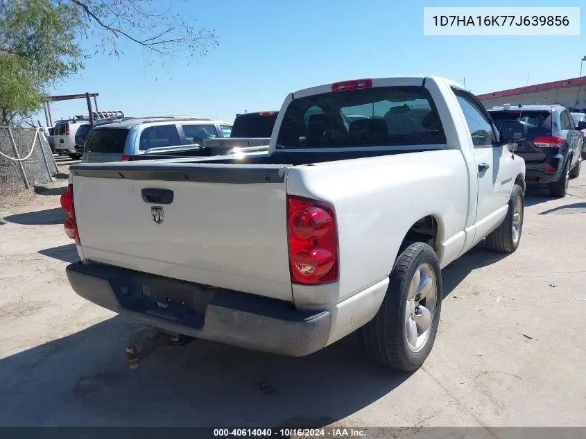 2007 Dodge Ram 1500 St VIN: 1D7HA16K77J639856 Lot: 40614040