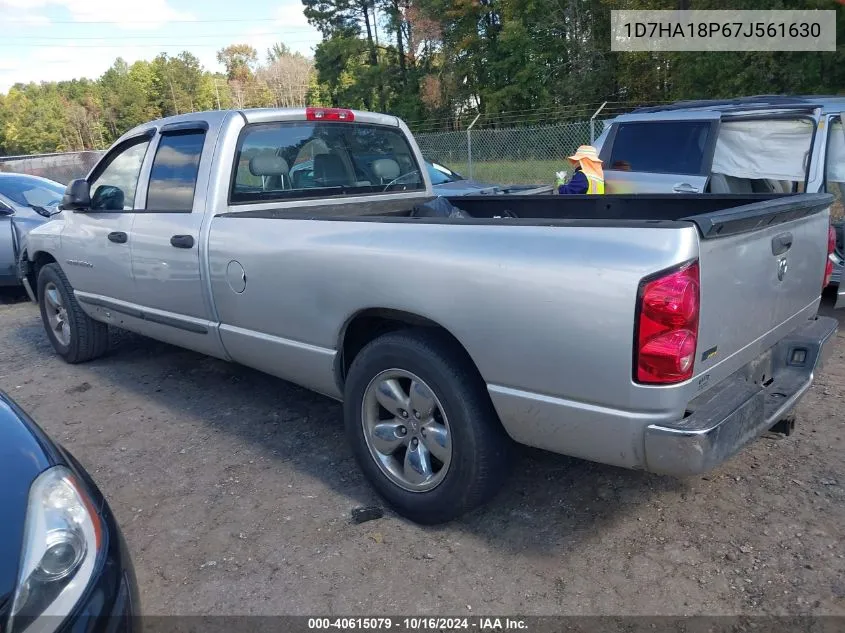 2007 Dodge Ram 1500 St VIN: 1D7HA18P67J561630 Lot: 40615079