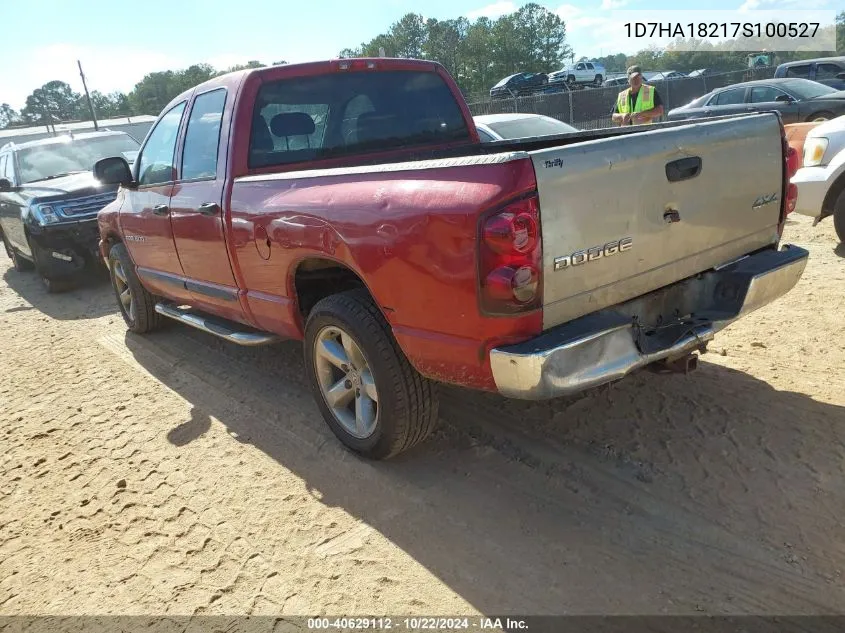 2007 Dodge Ram 1500 Slt VIN: 1D7HA18217S100527 Lot: 40629112