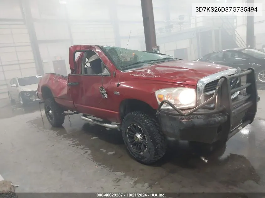 2007 Dodge Ram 2500 St/Slt VIN: 3D7KS26D37G735494 Lot: 40629287