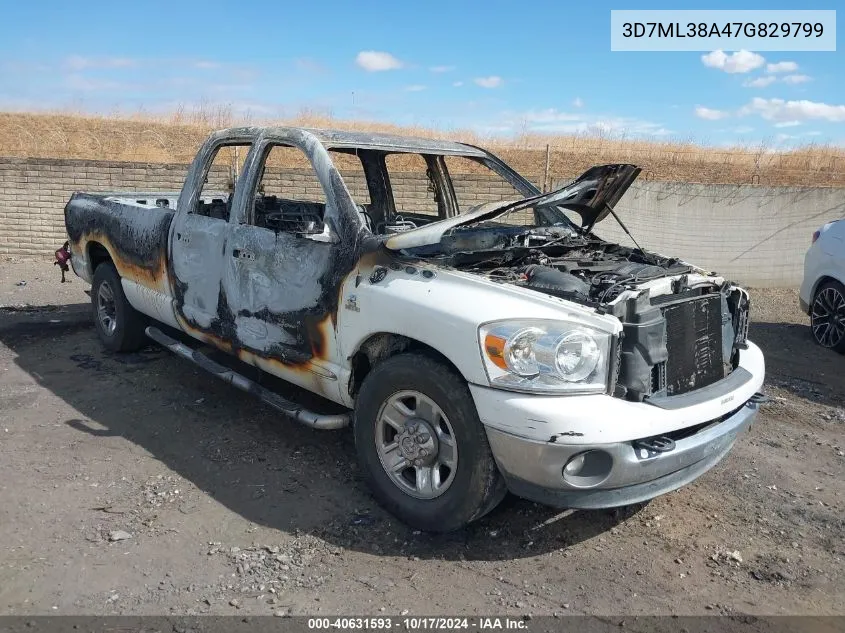 2007 Dodge Ram 3500 Slt/Sport VIN: 3D7ML38A47G829799 Lot: 40631593